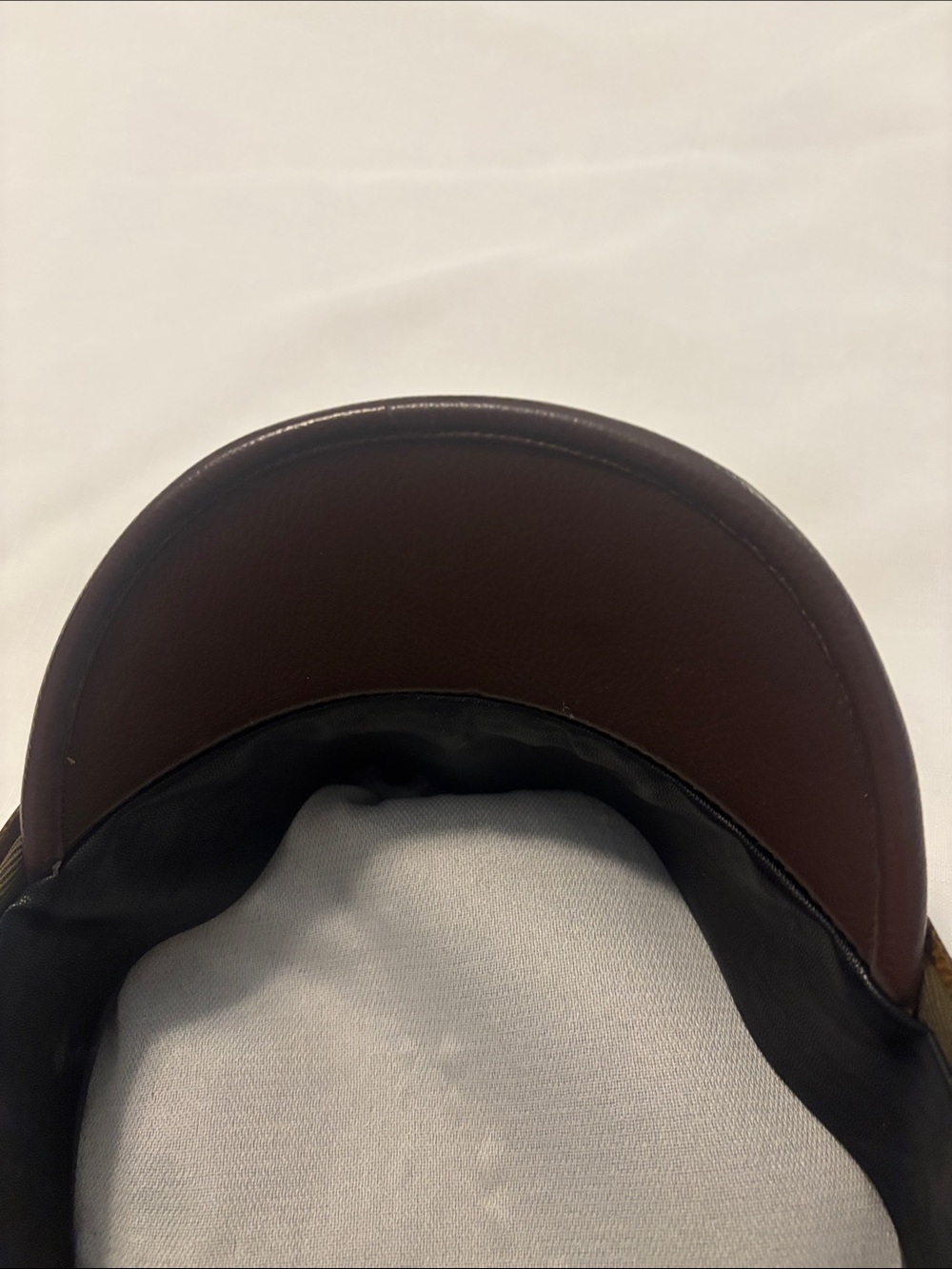 Burning Man custom Military Style Olive Green Peaked Cap w/Braided Trim Peace - Picture 6 of 11